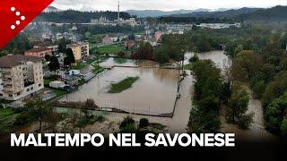 Maltempo in provincia di Savona esonda il fiume Bormida a Dego frane a Varazze e Celle Ligure