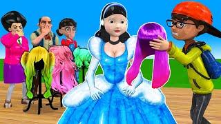 Scary Teacher 3D vs Squid Game Style Hair For Princess Nice or Error Dressing Room 5 Times Challenge