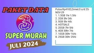 Terbaru 14 Kode Dial Paket Murah Tri Juli 2024  Kuota Murah Tri 2024  Super Murah ️