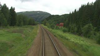 956 Hours Train Journey to the Norwegian Arctic Circle SUMMER 1080HD SlowTV