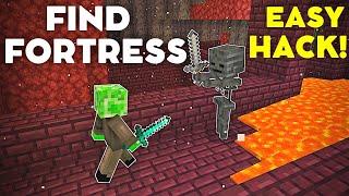 UNBELIEVABLE Minecraft Hack Find a Nether Fortress EASILY How to Find Nether Fortress