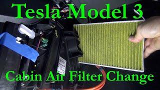 DIY Cabin Air Filter Removal and Replacement--Tesla Model 3 AC Smell Problem PART I - 2021