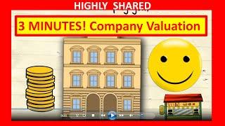   3 Minutes How to Value a Company for Company Valuation and How to Value a Business