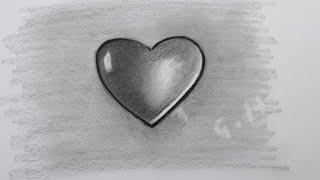 Karakalem Kolay Kalp Çizimi Basit Kalp Nasıl Çizilir Çizim Hobimiz Kolay Resimleri