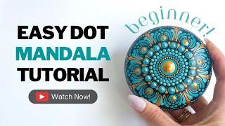 4 Rock Dot Mandala Tutorial For Beginners  Learn How to Dot Paint  Thoughtful Dots