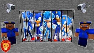 TODOS LOS SONIC PRESOS MINECRAFT PRISON ESCAPE  MINECRAFT ESCAPA DE LA PRISION CARCEL ROLEPLAY