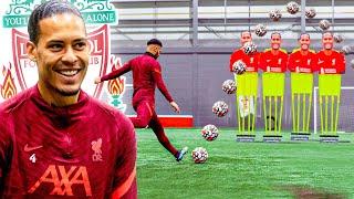 FREE KICK CHALLENGE VS HUGE VIRGIL VAN DIJK WALL 