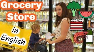 Grocery Store Vocabulary shop in English