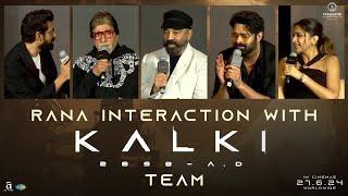 Rana Interaction with Kalki 2898 AD Movie Team at Pre Release Event @ Mumbai  Prabhas  Deepika