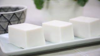 椰汁糕  椰子佈丁 簡單做法 Coconut Pudding Easy Recipe  Pudding à la noix de coco Recette facile