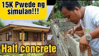 HALF CONCRETE-AMAKAN HOUSE LAY OUT COST  vlog 16