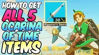 NO AMIIBO How to get ALL 5 Ocarina of Time Items in Zelda Tears of the Kingdom