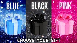 Choose your gift box ️ 3 gift box challenge Blue Black & Pink #pinkvsblue #chooseyourgift