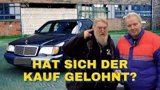 Mercedes Benz W140 600SE welche Probleme warten auf uns? und überlebt Tom die Probefahrt??