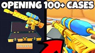 Opening Over 100 EARLY ACCESS CASES in Roblox Big Paintball 2