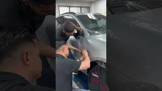 Helpful tips for apply clear bra to a Porsche Macan Hood