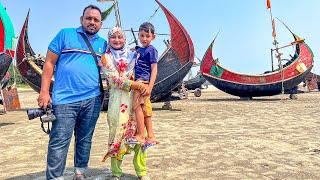 অনেক দিনের ইচ্ছা পূরণ করলাম  সাম্পান বিচ  Sampan Beach Coxs Bazar