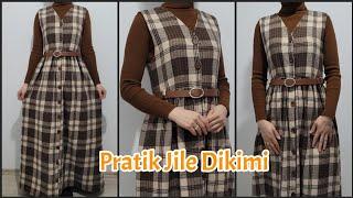 pratik jile dikimi kolay jile dikimi ⭐️ #tailoring #stitch #hobi #moda