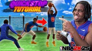 HOW TO QUICKSTOP IN NBA 2K25 W HANDCAM FASTEST QUICKSTOP METHOD NBA 2K25