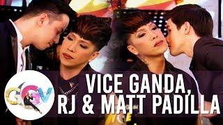 RJ and Matt Padilla take a sniff of Vice scent  GGV