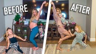 LaBrant Family Baby Mama Dance With Baby Posie Before And After