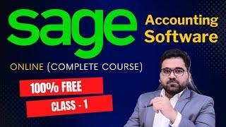 Sage Accounting Software Complete Course  Class 1  UrduHindi