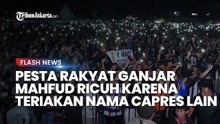 Pesta Rakyat Ganjar-Mahfud di Purwokerto Ricuh karena Teriakan Nama Capres Lain