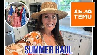 TEMU HAUL  HUGE TRY ON HAUL  Summer Clothes SHOES Jewelry & Hat Haul