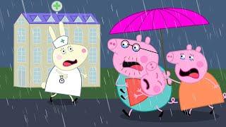 Oh no Peppa faints Daddy Pig is very panicked  Peppa Pig Funny Animation