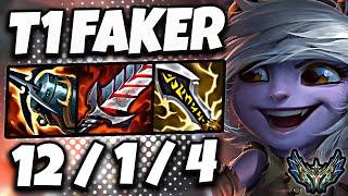 T1 Faker Tristana vs Orianna  MID  Korea Challenger Patch 13.17 