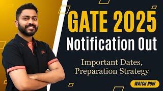 GATE 2025 Notification   IIT Roorkee  Important Dates Preparation Strategy