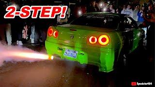Worlds FIRST LS Swapped Skyline R34 2 Step & Flames