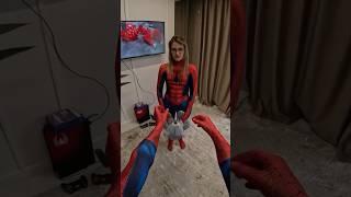 THIS SPIDER-GIRL COMPLETELY ANGRY  #spiderman #prank #littlespidey #grishagaraz #spidergirl