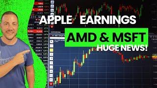 Apple Has Earnings AMD Partners With Microsoft Huge Stock Market News