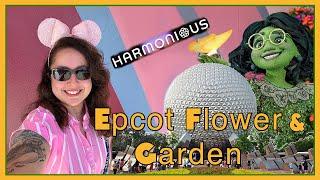 WALT DISNEY WORLD Vlog  Day 3  Epcot FLOWER & GARDEN Festival & HARMONIOUS  March 2023 AD