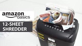 Review of AmazonBasics 12-Sheet Cross-Cut Paper and Credit Card Home Office Shredder