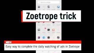 MIR4 Zoetrope trick  Fast and easy way to complete zoetrope daily