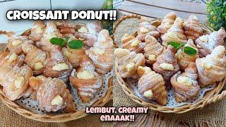 CROISSANT DONAT ISI VLA VANILLA BENERAN LEMBUT CREAMY ENAAAK IDE BAKULAN BARU