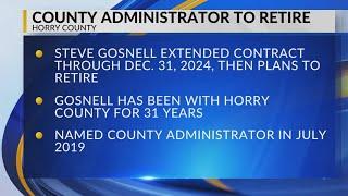 Horry County administrator to retire in December