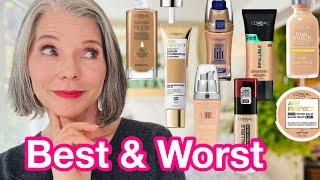 I Tried 8 LOreal Foundations so you dont have to...Ranking Best & Worst for Dry Mature Skin