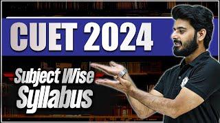 CUET 2024 Subject Wise Syllabus  Commerce Wallah by PW