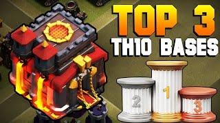 Clash of Clans  TOP 3 BEST TH10 War Base 2017  CoC NEW Town Hall 10 Defense TH10 2017