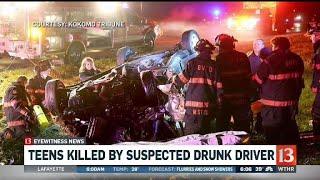 Teens killed by suspected drunk driver