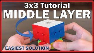 How to Solve the 3x3 Rubiks Cube - Second Layer  Middle Layer