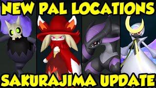 ALL 24 NEW PALS IN PALWORLD SAKURAJIMA UPDATE + ALL NEW PAL LOCATIONS【Sakurajima Update】