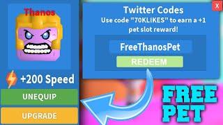 2021 *FREE PET CODE* in Speed Run Simulator ALL CODES