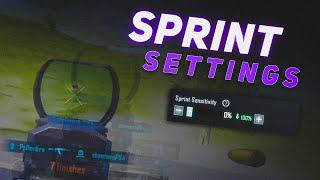 BGMI Sprint Sensitivity Settings  Best Sprint Sensitivity For Headshot  SPRINT SENSITIVITY Guide