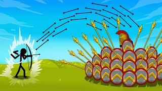 Our Arrows Block Out The Sun In Archers Only Challenge - Stick War 3 Gameplay