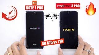 Realme 3 Pro vs Redmi Note 7 Pro Speedtest Comparison & RAM Management SD 675 vs 710 