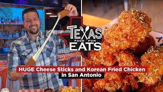 Texas Eats Fiesta Bites Korean Fried Chicken and HUGE Cheese Sticks